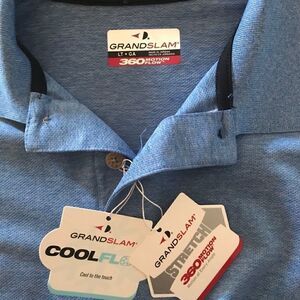 NWT Grand Slam Big & Tall XL/ GT Blue Polo